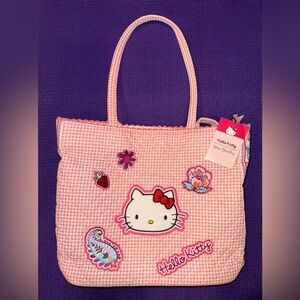 Vera Bradley X Hello Kitty Pink Gingham Tote - Limited